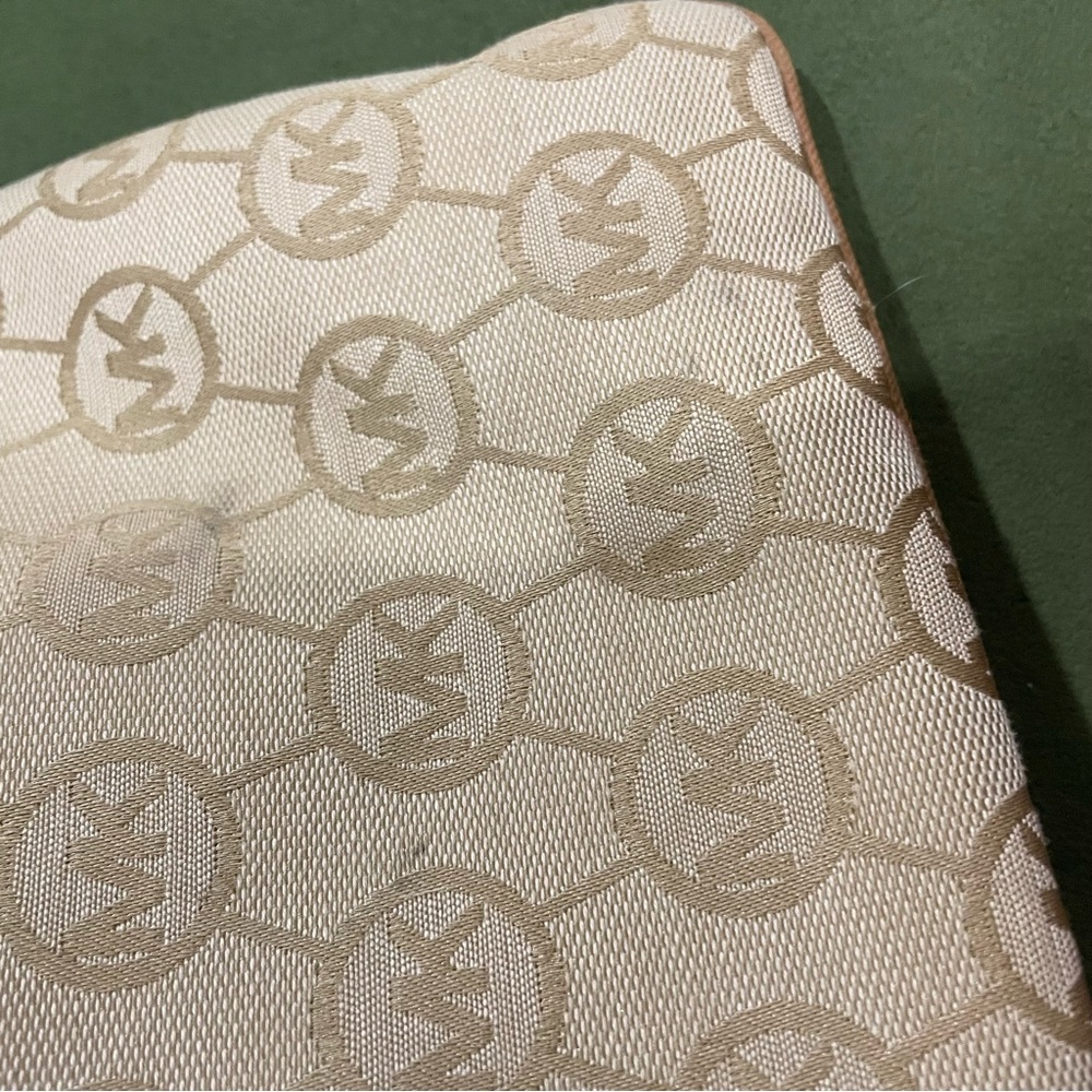 Michael Kors Tan and Brown Crossbody Bag with Signature MK Design - Picture 11 of 11